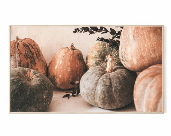 Samsung Frame TV Art Fall Vintage Pumpkins Instant Download - Etsy | Etsy (US)