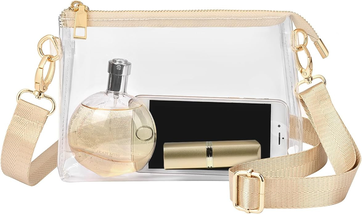 Clear Purse for Women - Stadium Approved Crossbody Bag, Small Stadium Bag for Concerts & Sports E... | Amazon (US)