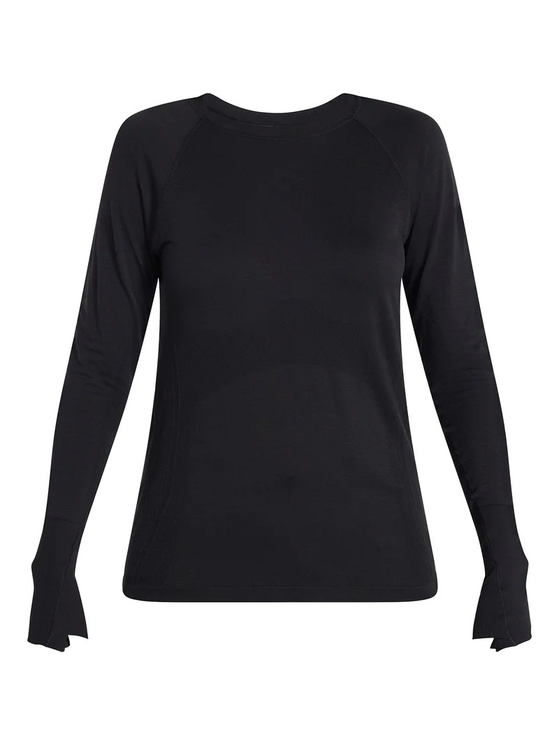 Avia Women's Seamless Tee with Long Sleeves, Sizes XS-XXXL | Walmart (US)