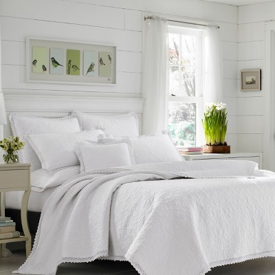 White Heirloom Crochet Quilt Set (Full/Queen) - Laura Ashley | Target
