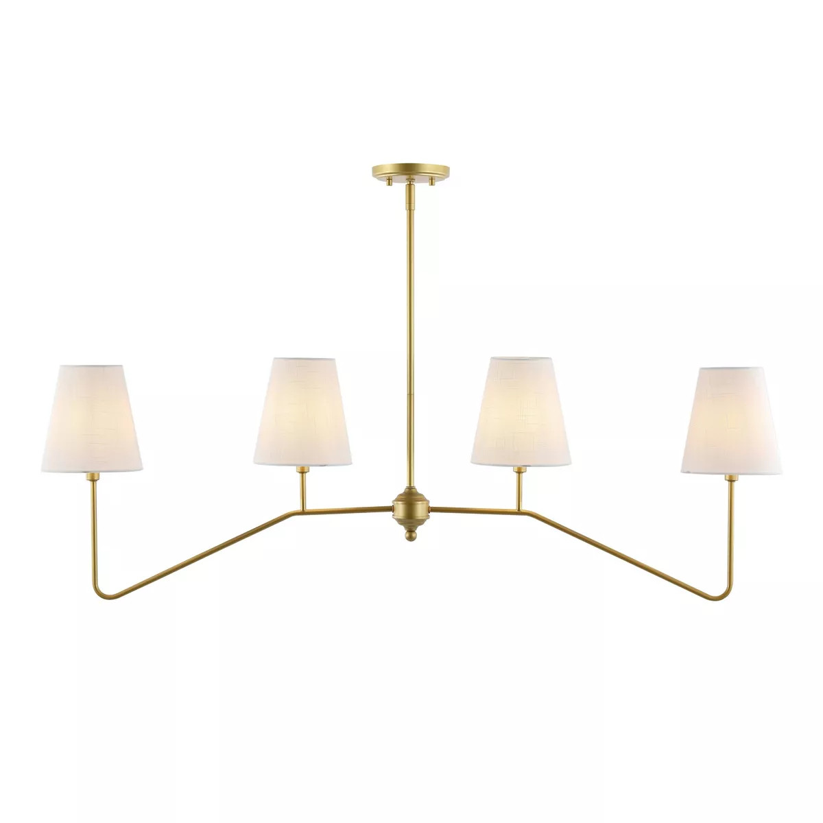 JONATHAN Y Signe 47.5" 4-Light Classic Minimalist Iron Linear LED Pendant Gold Painting: ETL List... | Target