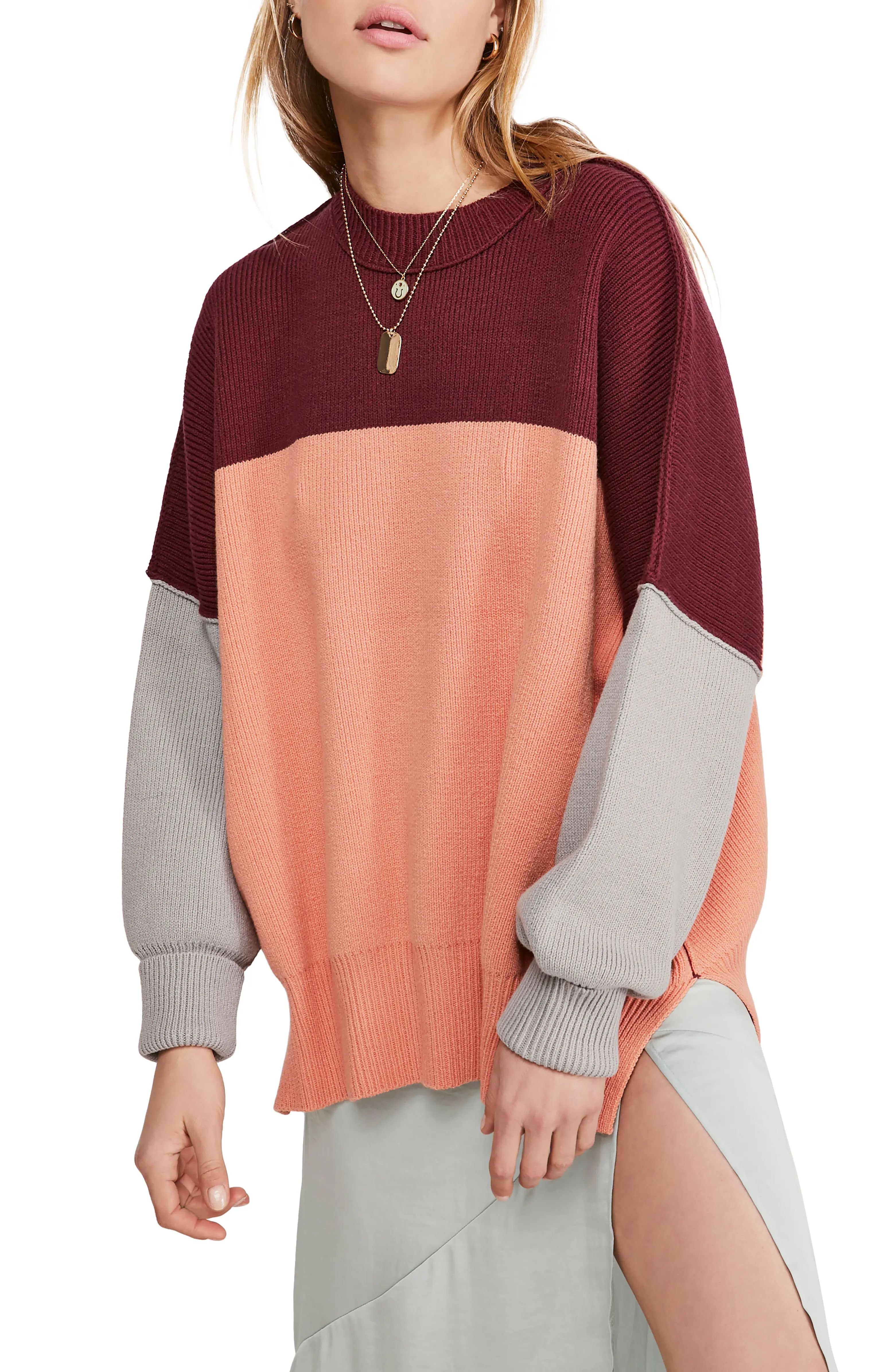 Easy Street Colorblock Sweater | Nordstrom