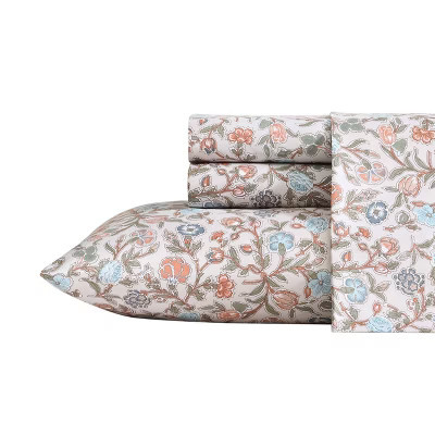 Wrangler Queen Sheet Set Westward Floral Beige | Target