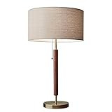 Adesso 3376-15 Hamilton Table Lamp, 26.25 in, 100W Incandescent/26W CFL, Walnut Eucalyptus Wood/A... | Amazon (US)