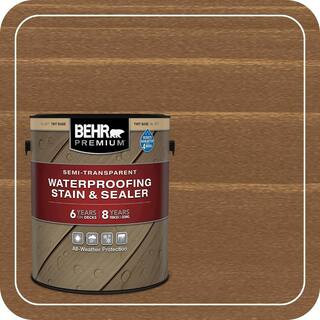 1 gal. #ST-141 Tugboat Semi-Transparent Waterproofing Exterior Wood Stain and Sealer | The Home Depot