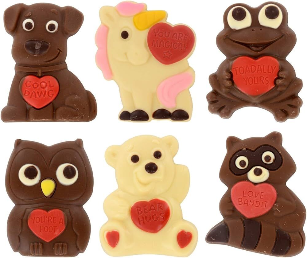 Palmer Valentine's Day Cuddly Cuties Raccoon Yummy Milky & Chocolaty Candy, 3 Ounce | Amazon (US)