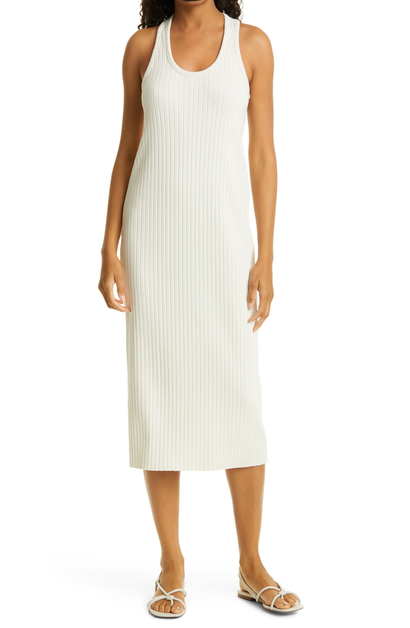 Rib Racerback Tank Midi Dress | Nordstrom