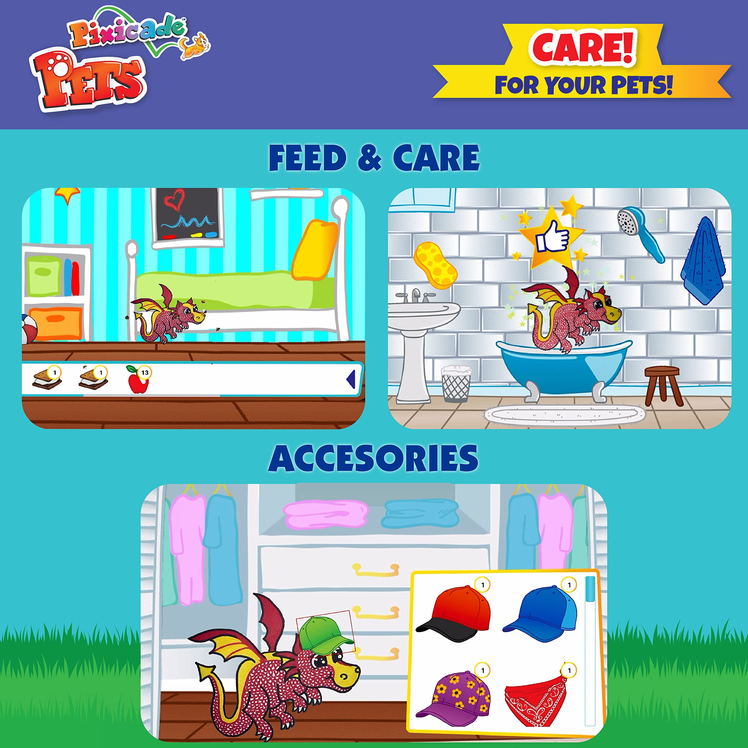 Pixicade Pets: Draw Your Own Pets & Bring Them to Life On Your Mobile Device or Tablet- Create Yo... | Amazon (US)