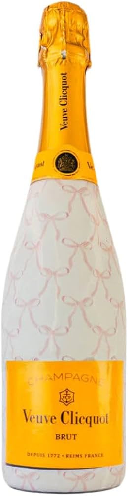 beaubottles Grandmillenial Pink Bows Wrap for Champagne – Veuve Edition – Custom Wine Bottle ... | Amazon (US)