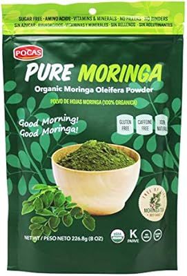 Pocas Pure Organic Moringa Powder, 8 Ounce (Pack of 2) | Amazon (US)