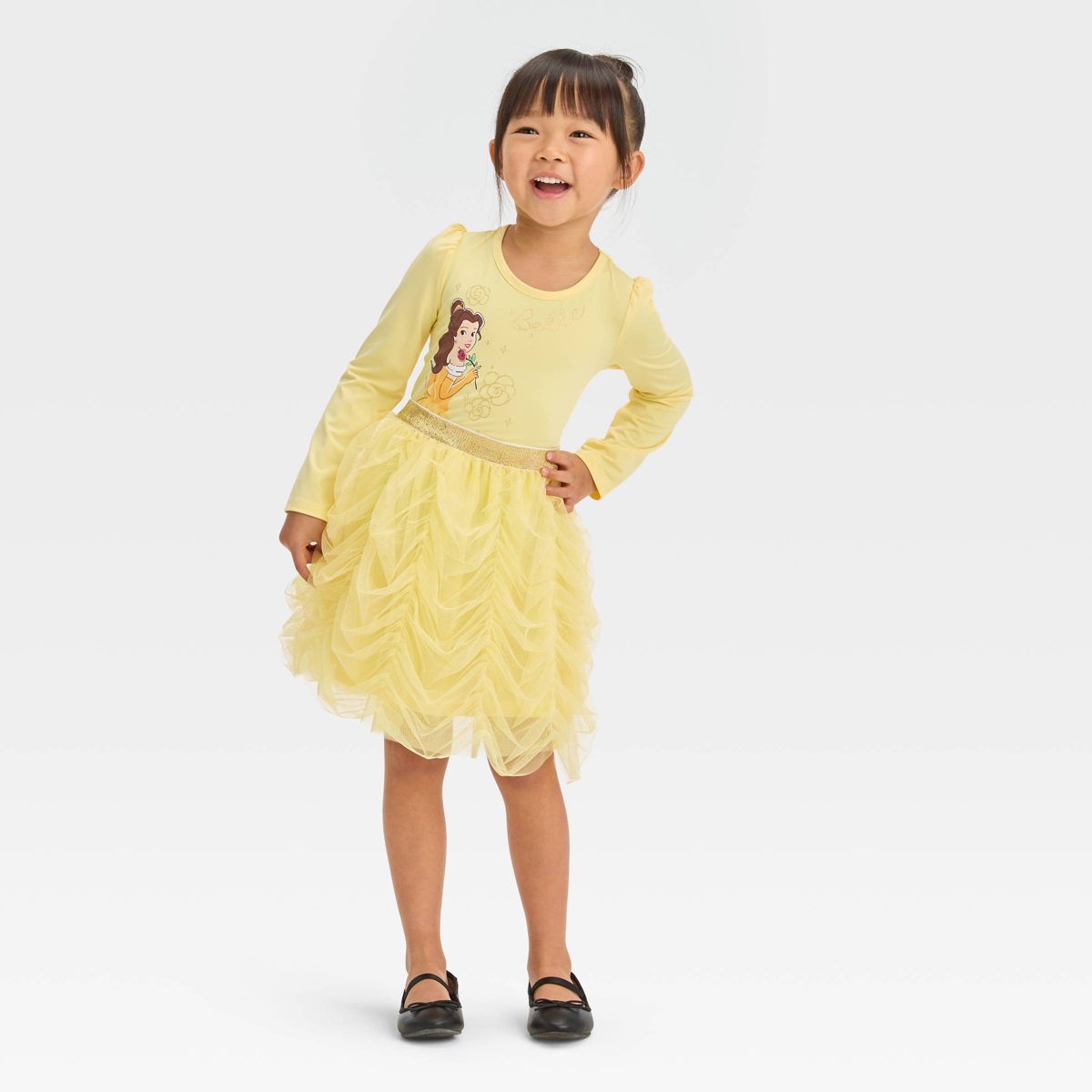 Toddler Girls' Disney Solid Tunic Dress - Yellow | Target