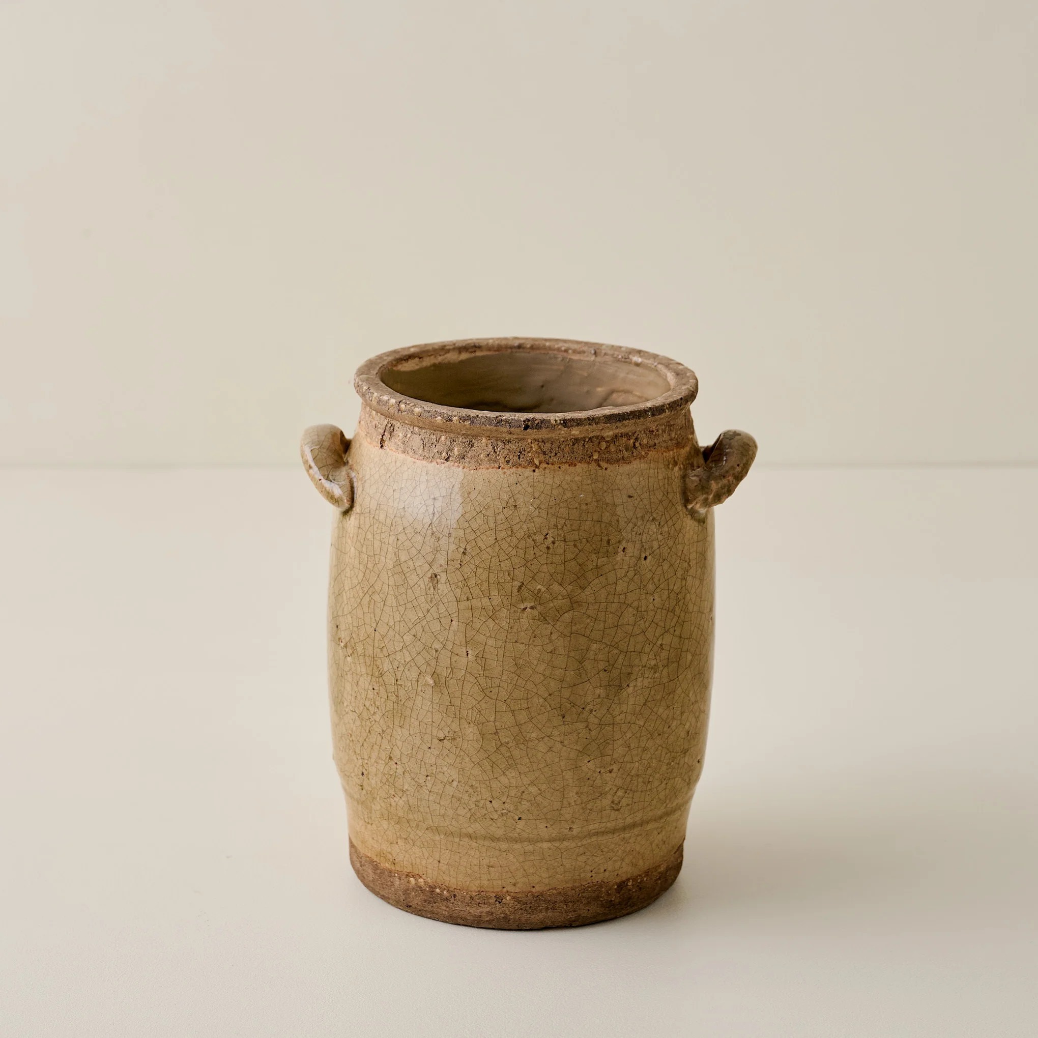 Hanson Crackle Handled Vase | Magnolia