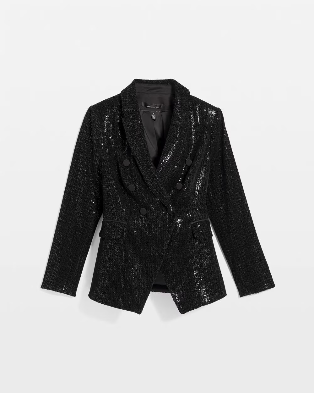 Petite Sequin Velvet Double Breasted Blazer | White House Black Market | White House Black Market