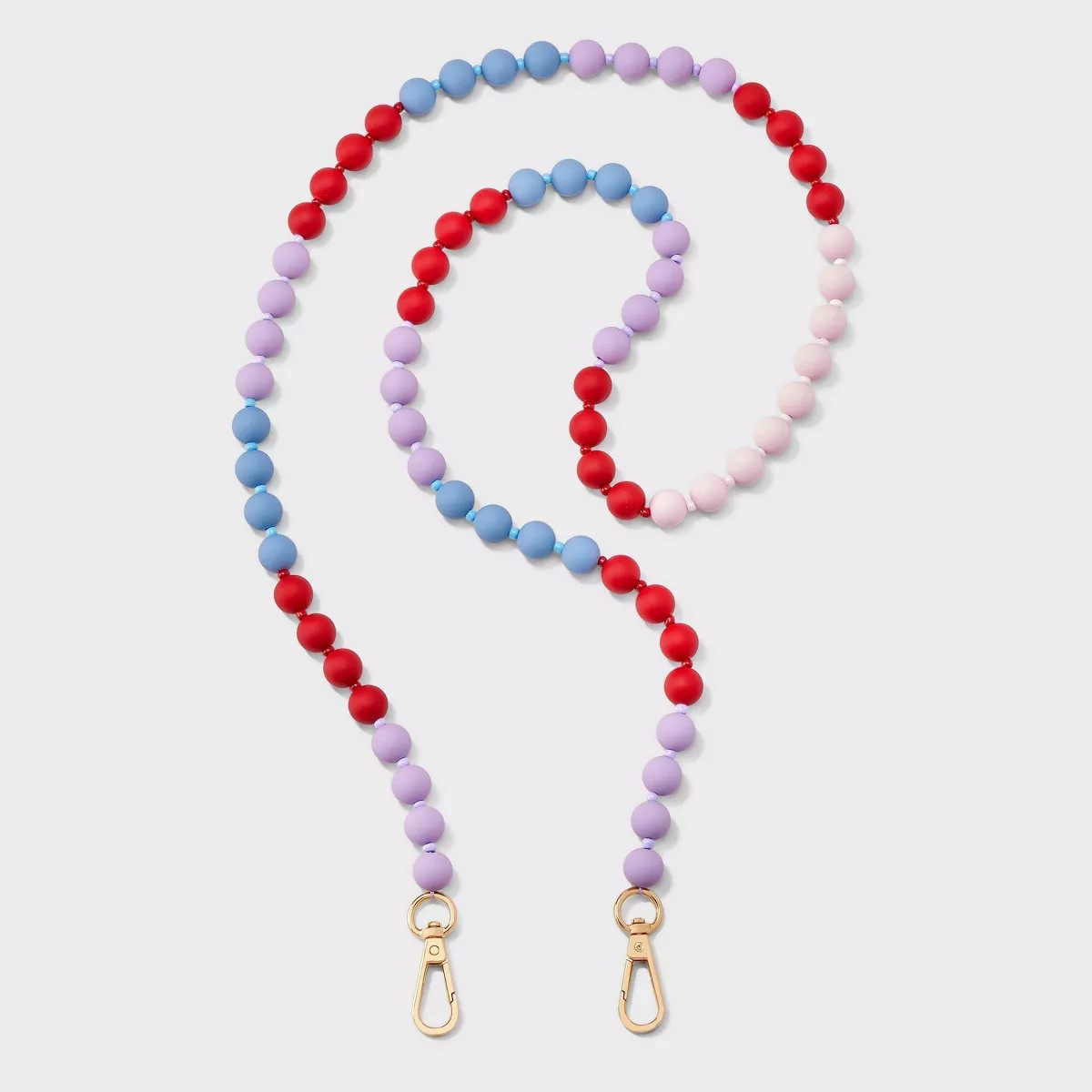 Beaded Accessory Crossbody Phone Strap - A New Day™ Blue/Red | Target