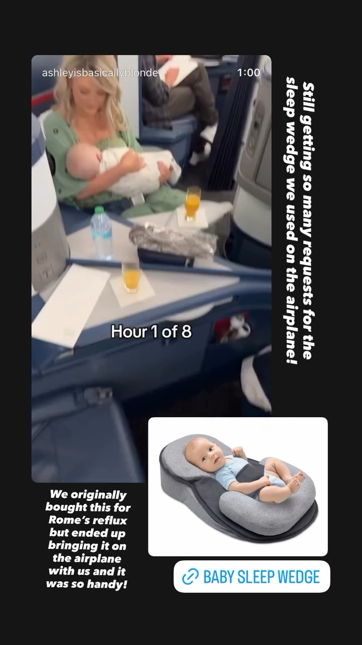 Still getting so many requests for the sleep wedge we used on the airplane! We originally bought this for Rome’s reflux but ended up bringing it on the airplane with us and it was so handy!

#LTKBaby #LTKKids #LTKmomlife