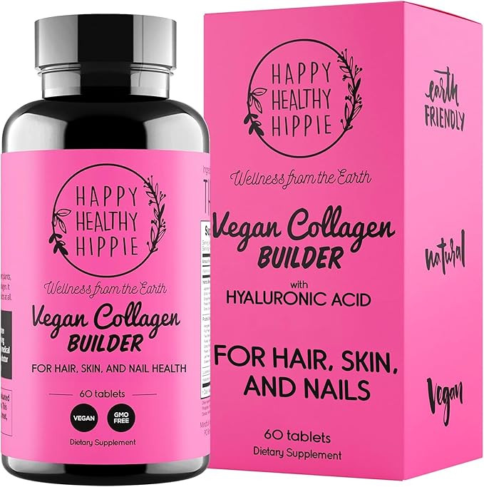 Vegan Collagen Builder w/ Hyaluronic Acid - Collagen Pills for Youthful Glow | Keratin & Elastin ... | Amazon (US)