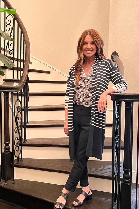 Highy recommend this fun navy print button front tank! Love the longer length blue and white striped cardigan that gives all the nautical vibes.

#petitefashion #summerstyle #outfitinspo #fashionfinds

#LTKFind #LTKstyletip #LTKSeasonal