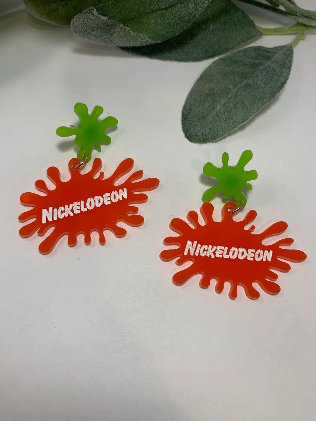 Nickelodeon Acrylic Dangle Earrings - Etsy | Etsy (US)