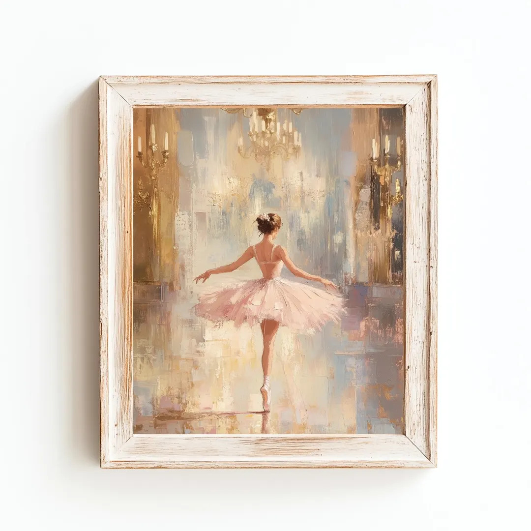 Vintage Ballerina Wall Art | Ballet Wall Art Digital Download | Pink Decor for Bedrooms, Nurserie... | Etsy (US)