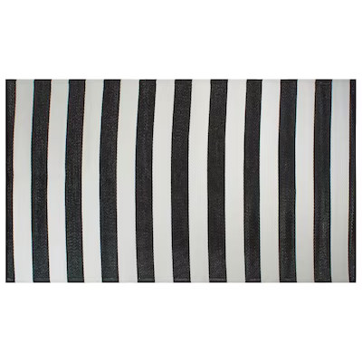 DII 4 x 6 Stripe Black and White Indoor/Outdoor Stripe Area Rug | Lowe's