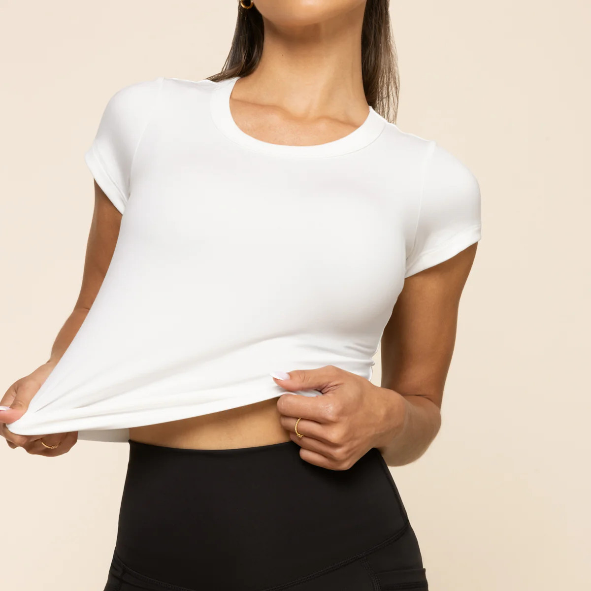 Call Me Baby Tee (Cropped) - White | POPFLEX