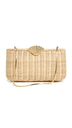 Poolside Bags Women's The Classica Clutch, Natural, Tan, One Size | Amazon (US)