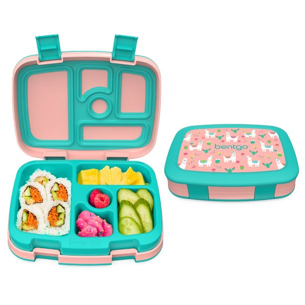 Bentgo® Kids Prints Leak-Proof, 5-Compartment Bento-Style Kids Lunch Box - Ideal Portion Sizes f... | Walmart (US)