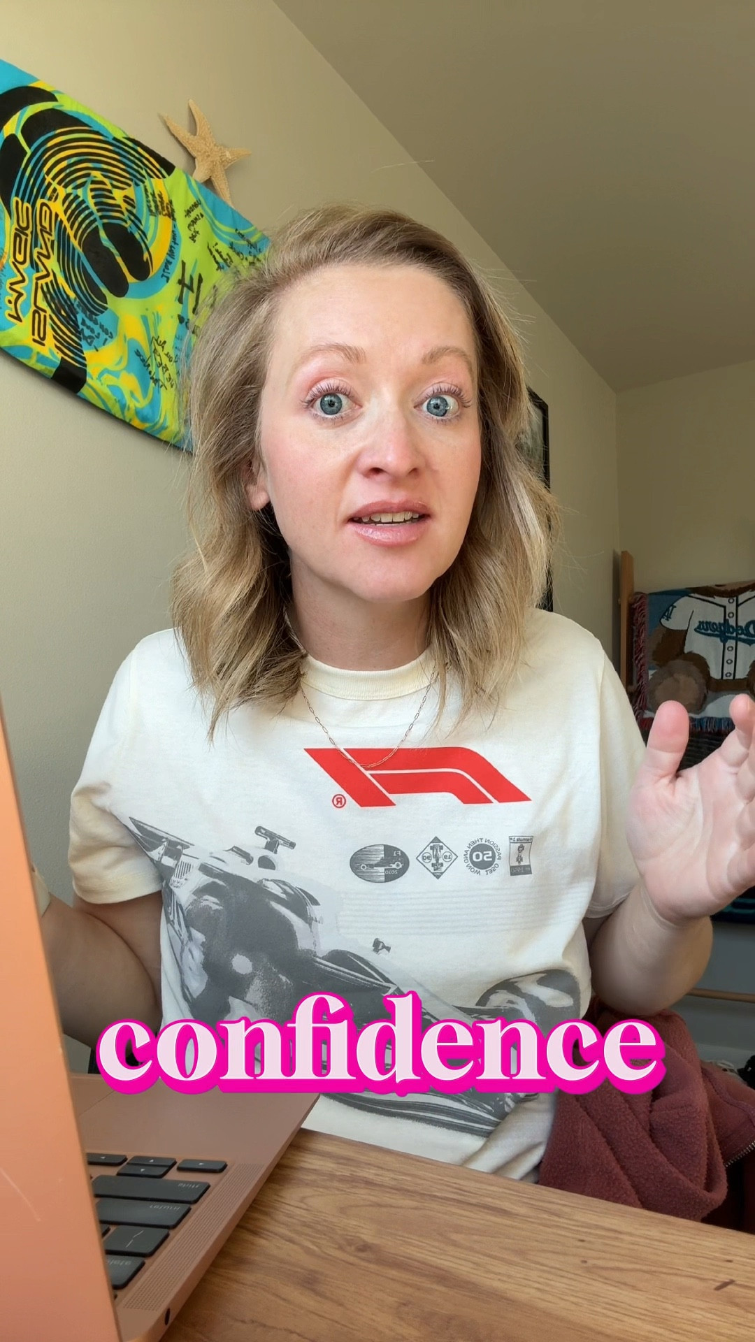 The only thing standing between who you are and who you want to be? Confidence. 

Not a new job title. Not a perfect morning routine. Not a 37-step skincare lineup. Just the guts to show up as her — before you feel ready.

That’s the work I’m doing every single day, even if it’s just putting on a graphic tee and jeans and deciding to show up anyway.

👉 Linked my Target tee because confidence doesn’t require couture — just clothes you feel like yourself in. 🖤

#LTKEveryday #LTKStyleTip #momstyle #confidence

#LTKSeasonal #LTKFindsUnder50 #LTKPetite