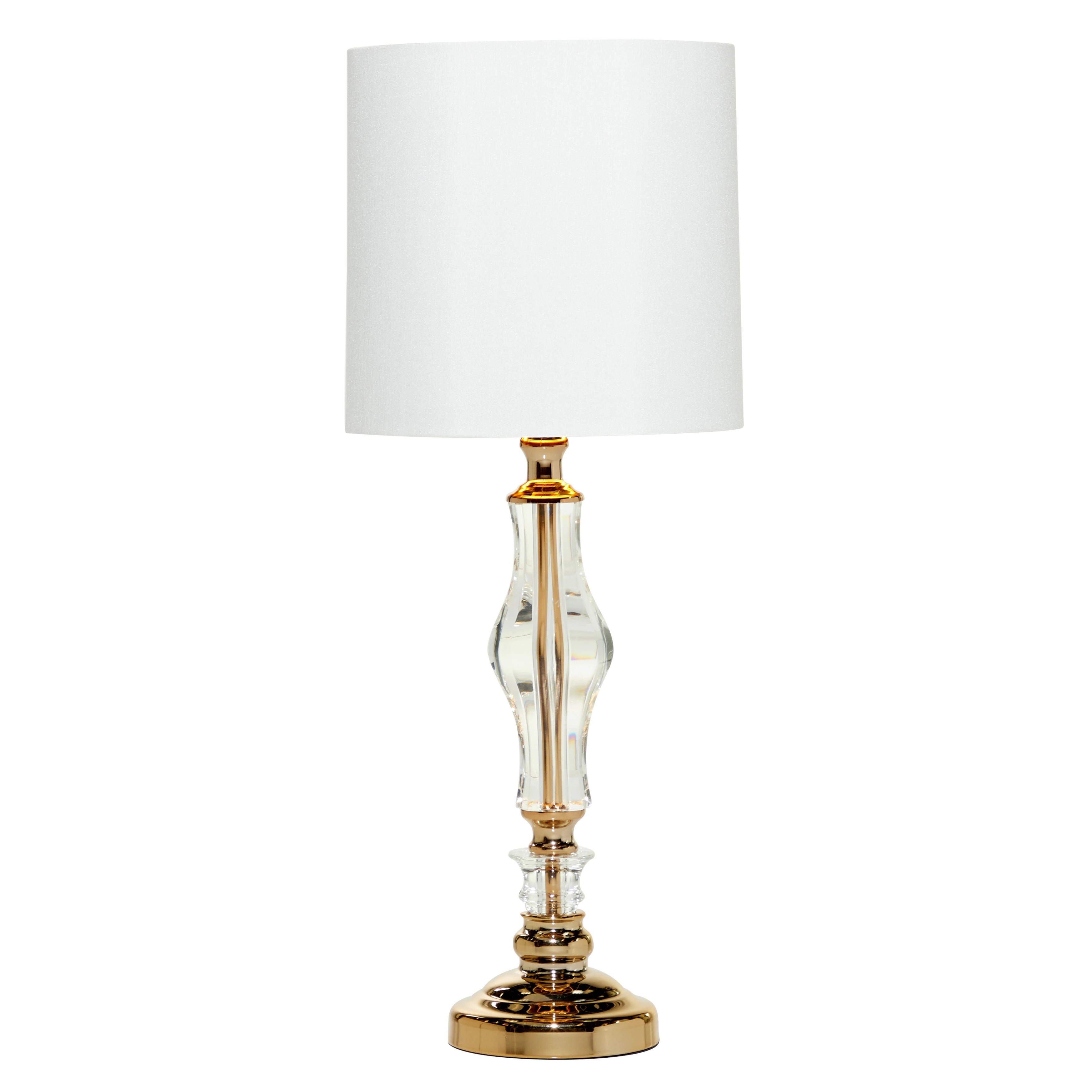 Gold Glass Room Table Lamp - 10 x 10 x 26 | Bed Bath & Beyond