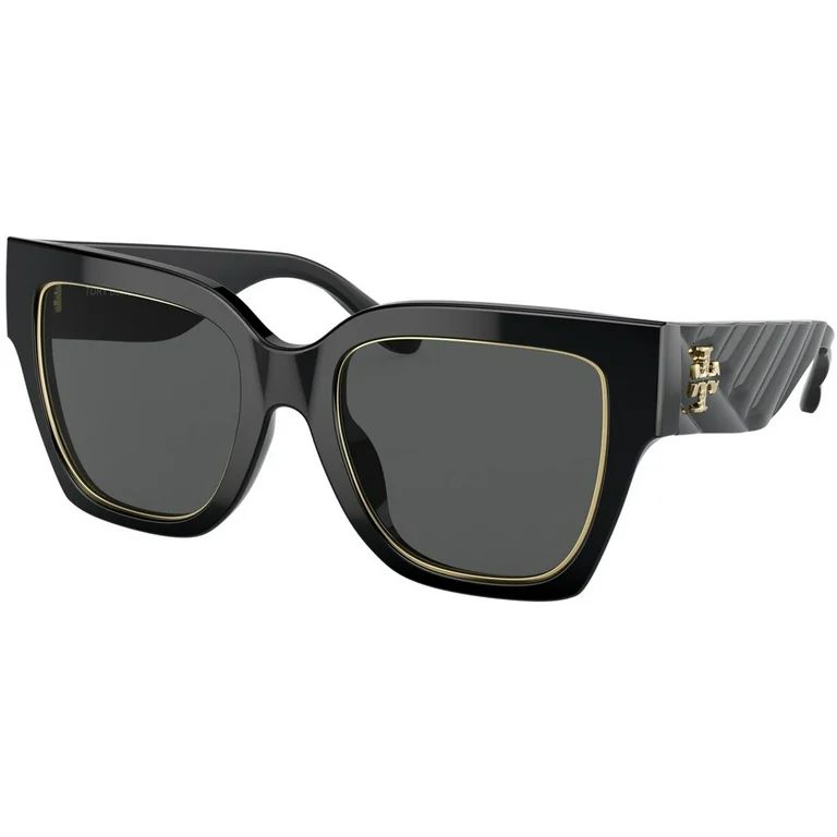 Tory Burch Adult Women's Black Wide Temple Sunglasses - TY7180U 170987 52 - Walmart.com | Walmart (US)