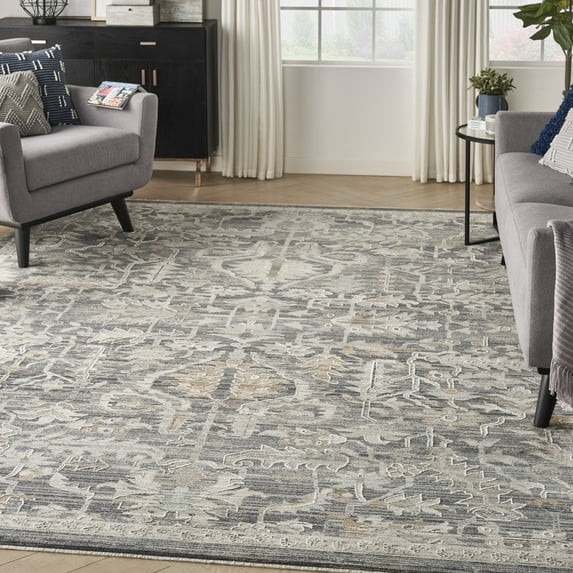 Nourison Nyle Bohemian Floral Navy Multicolor 7'10" x 10'1" Area Rug, (8x10) | Walmart (US)