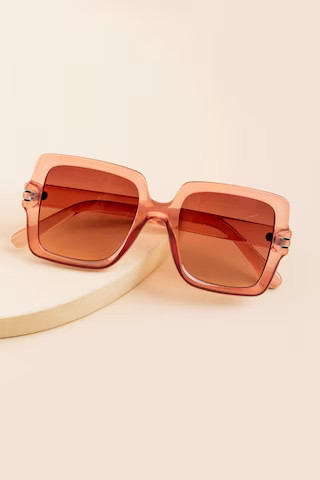 Sienna Square Oversized Sunglasses | Francesca's
