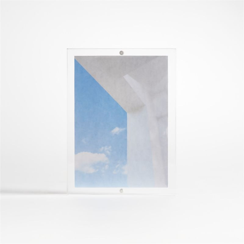 Acrylic 5x7 Block Tabletop Picture Frame + Reviews | Crate & Barrel | Crate & Barrel