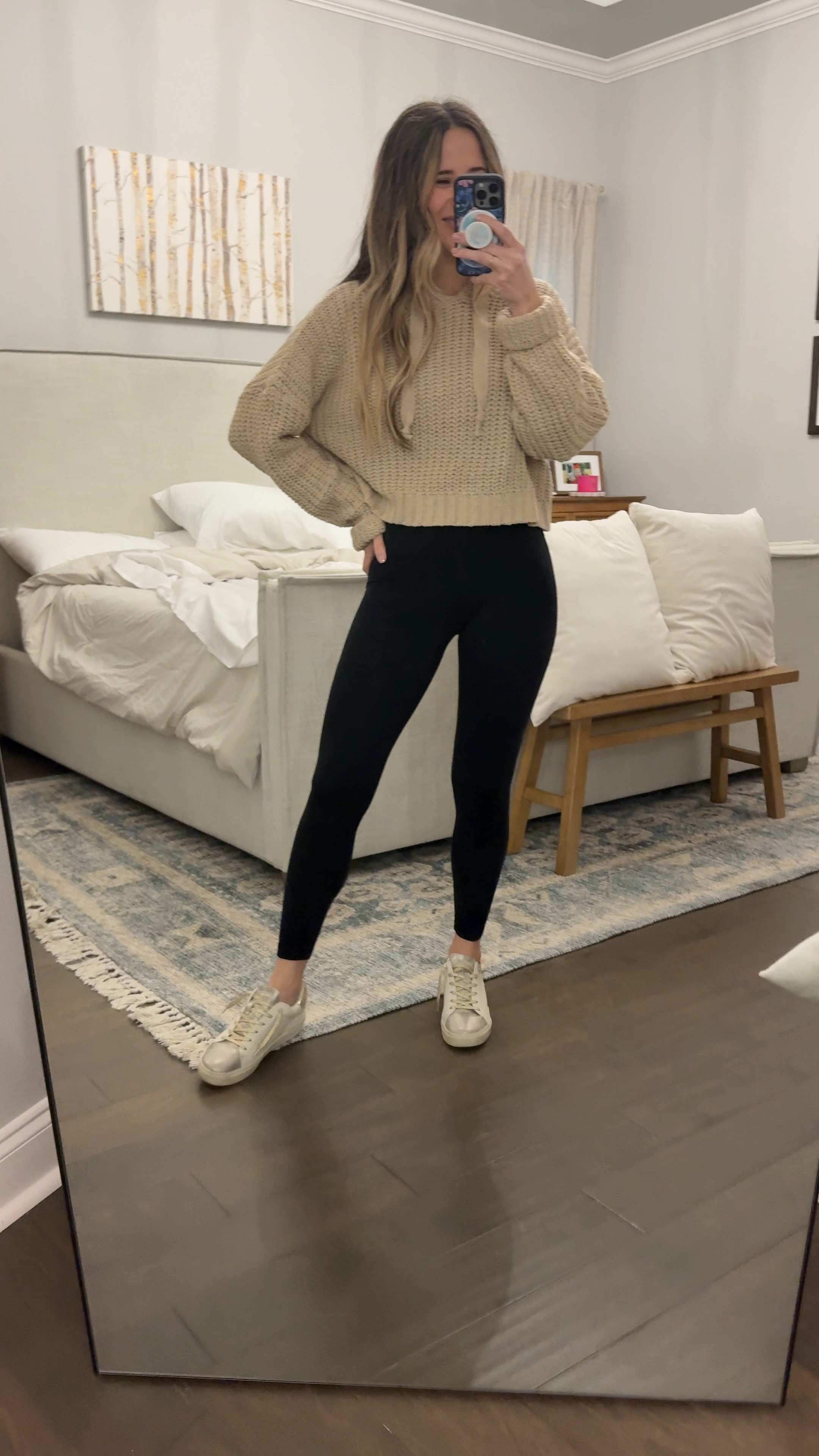 Loving these sneakers with this fit. These sneakers are comfortable and run TTS and giving me Golden Goode vibes 

#sneakers #shoes #pinkhaven #casual 

#LTKU #LTKFindsUnder50 #LTKSaleAlert