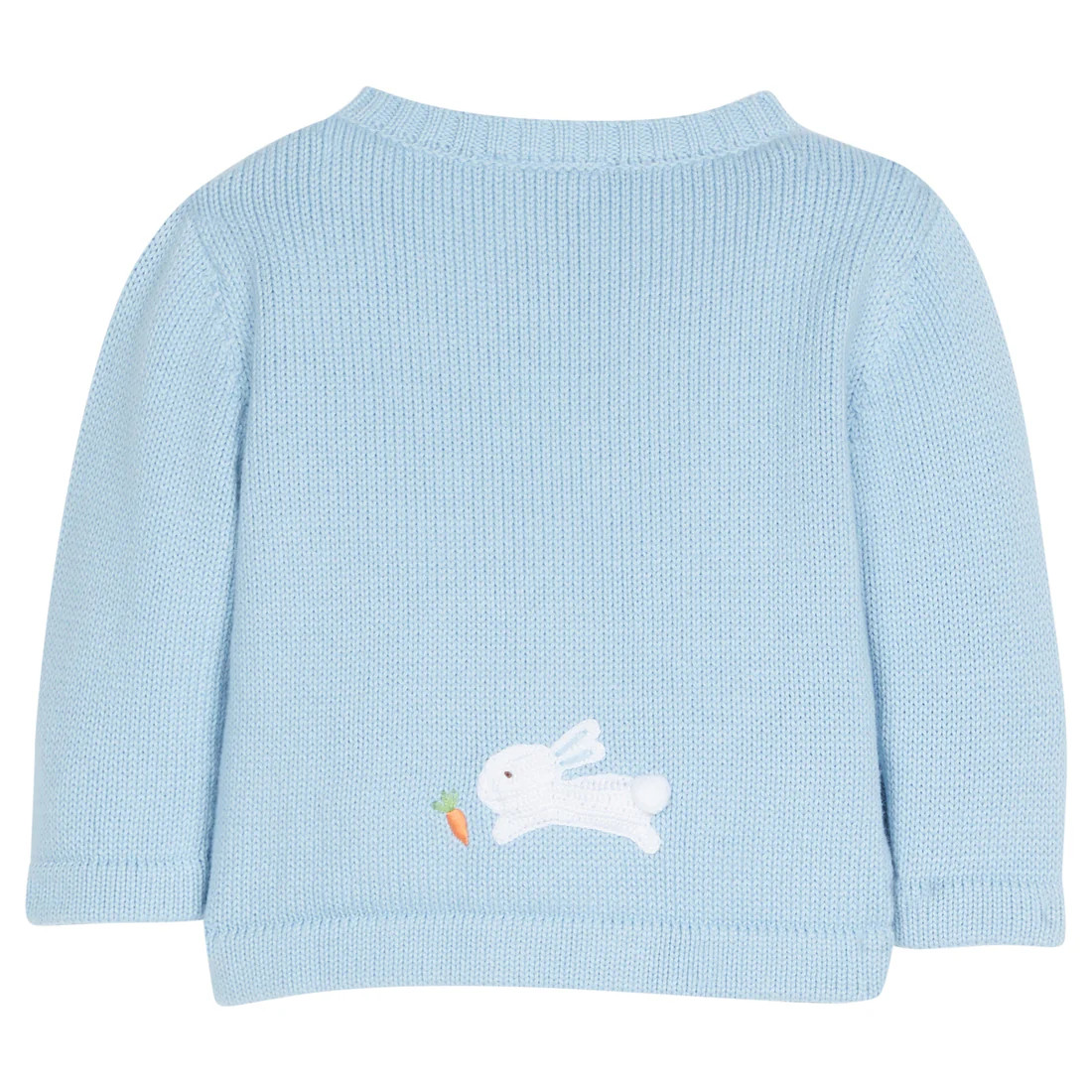 Blue Bunny Crochet Sweater - Baby Boy Cardigan | Little English