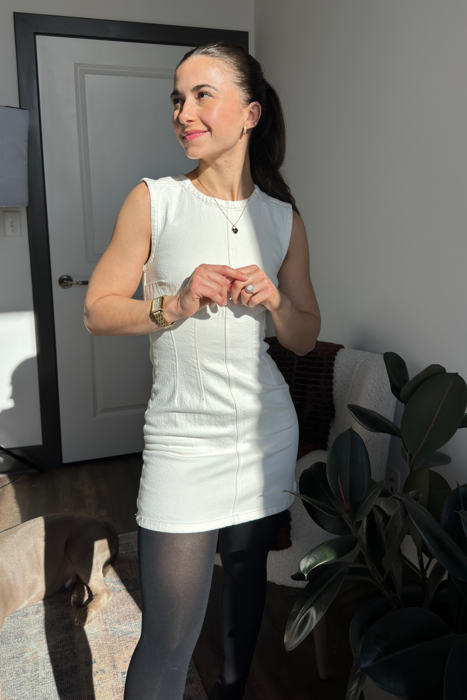 The perfect denim dress ✨

#abercrombie

#LTKHoliday #LTKfindsunder100 #LTKSeasonal