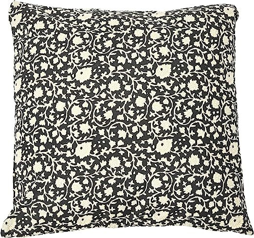 Creative Co-Op Vintage Inspired Floral Block Pattern Square Cotton Decorative Throw Pillow, 1 Cou... | Amazon (US)