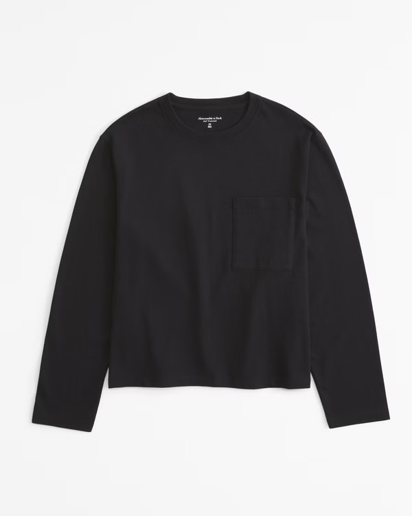 Long-Sleeve Jersey Easy Tee | Abercrombie & Fitch (US)