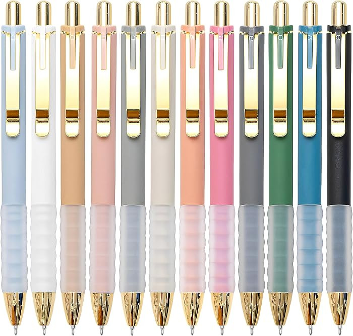 Linbsunne Ballpoint Pens Black Medium Point 1mm Pen with Super Soft Grip Ball Point Pen for Men W... | Amazon (US)