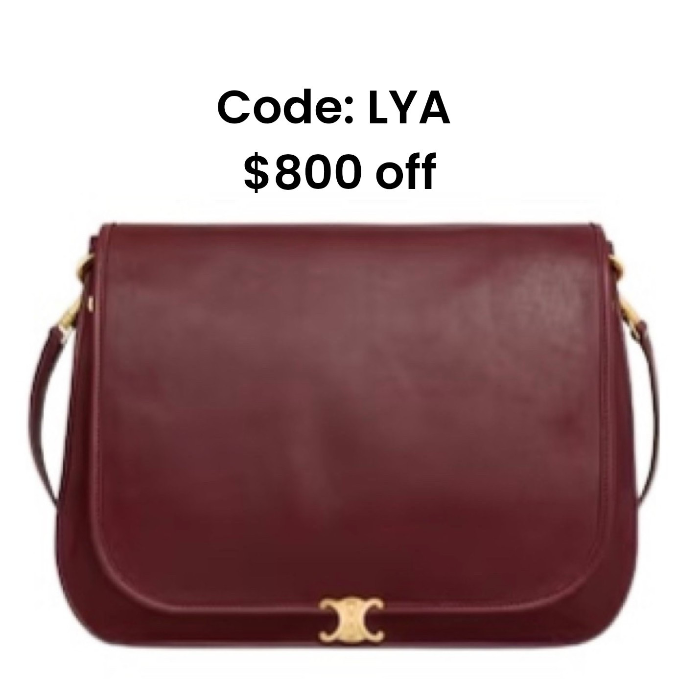 CELINE SOFT TRIOMPHE RED