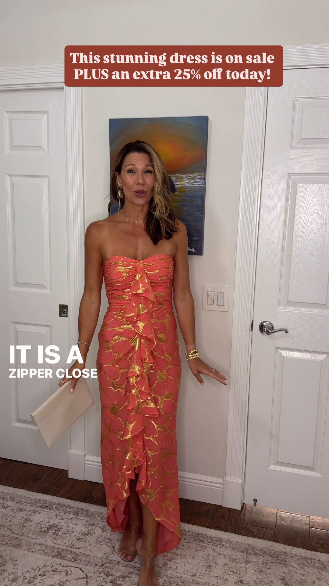 This gorgeous dress is on sale plus an extra 25% off during the Ramy Brook friends and family sale — wearing size 2

#LTKdayinmylife #LTKWedding #LTKOver40
