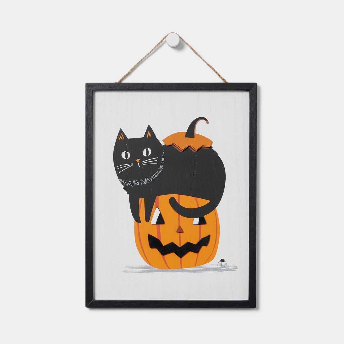 Cat with Pumpkin Halloween Wall Sign - Hyde & EEK! Boutique™ | Target