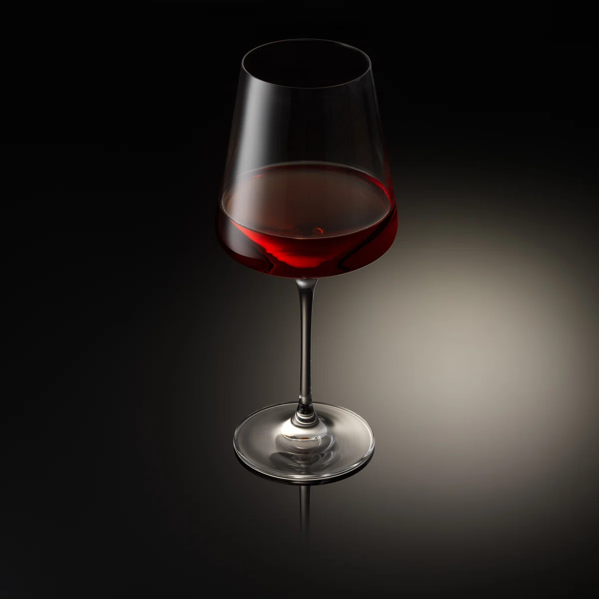 Sidney 22.5oz Burgundy, Set of 4, Clear (Set of 4) | Wayfair North America