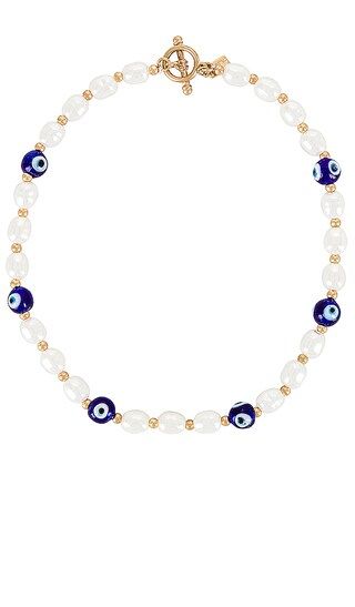 Beaded Evil Eye Toggle Necklace | Revolve Clothing (Global)