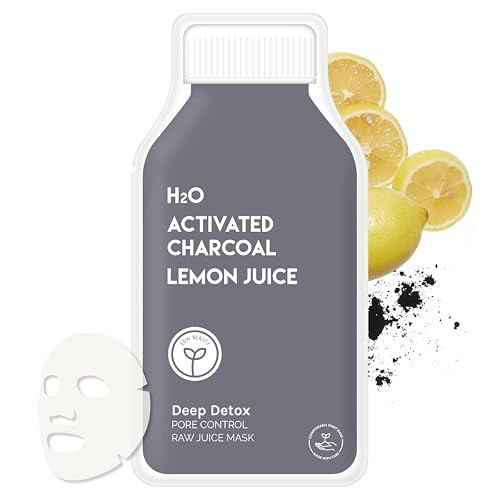 ESW Beauty Deep Detox - Pore Control Raw Juice Face Mask - Clarifying with Activated Charcoal, Lemon Juice & H2O for Acne-Prone Skin - Detoxifies & Minimizes Pores | Amazon (US)