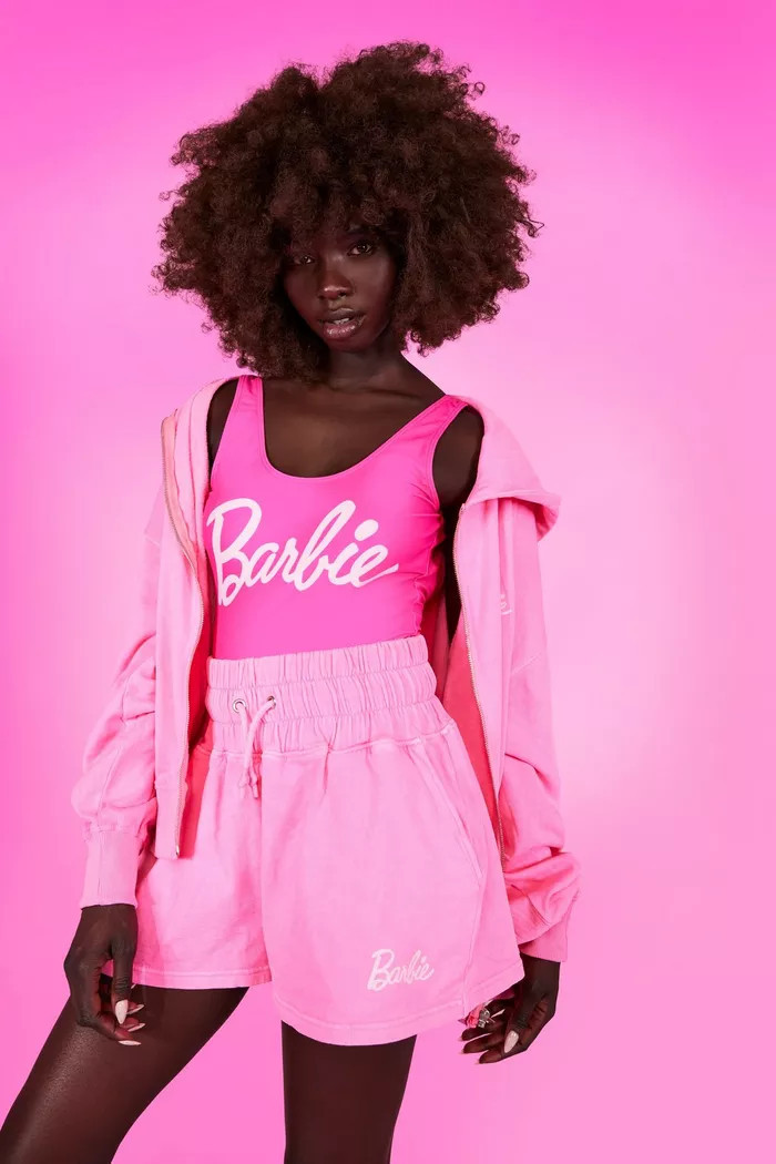 Barbie Printed Jogger Short | Boohoo.com (US & CA)