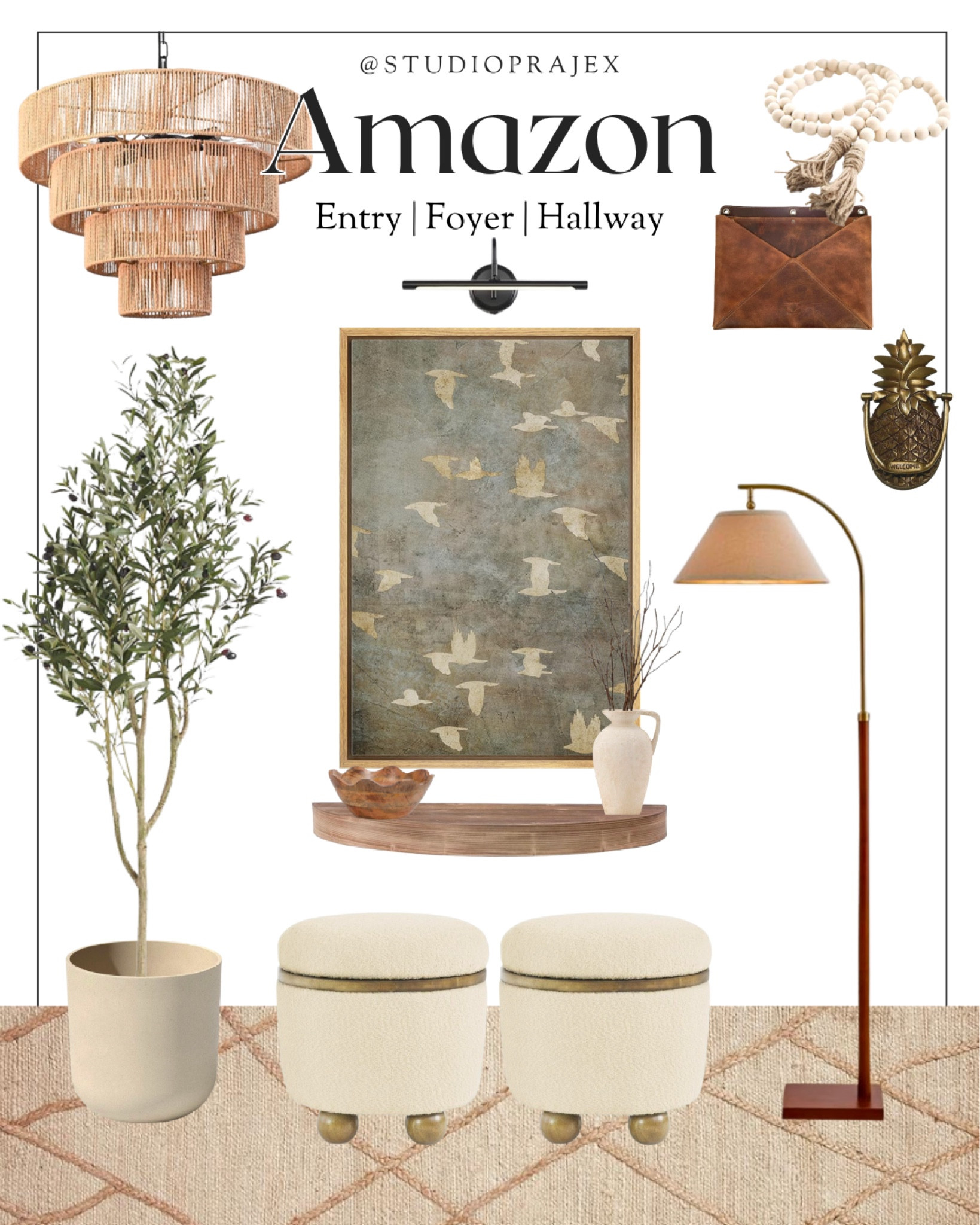 Entryway decor | entryway bench | entryway lighting | foyer decor | foyer bench | ottoman | living room decor | living room furniture | foyer rug | living room rug | modern home | home | home decor | studio McGee style | interior design | neutral home decor | artwork | amazon home | amazon | designer looks for less | designer inspired | hallway decor | hallway runner | 

#LTKfamily #LTKhome #LTKstyletip