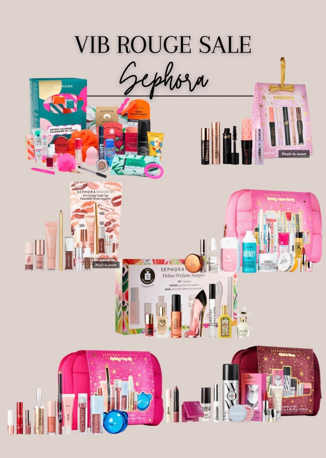 Sephora VIB rouge sale 
Skincare & makeup 
Gift sets

#LTKBeauty #LTKGiftGuide #LTKHoliday