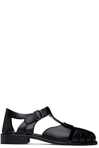 HEREU - Black Pesca Sandals | SSENSE