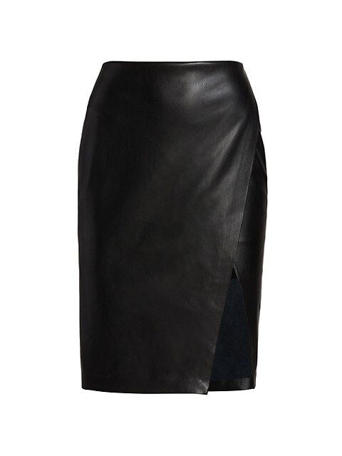 Alice + Olivia Siobhan Faux Leather Midi-Skirt | Saks Fifth Avenue